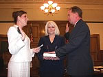 Judge Kelli Wise Swearing in JD Snoddy Winston County Circuit Clerk